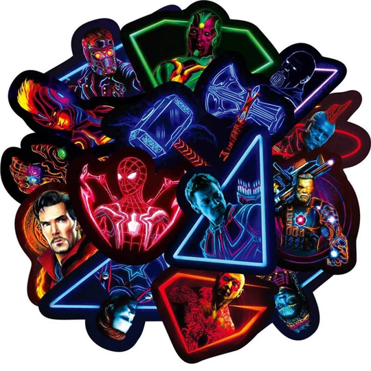 65x Klistermärken och Dekaler - Avengers