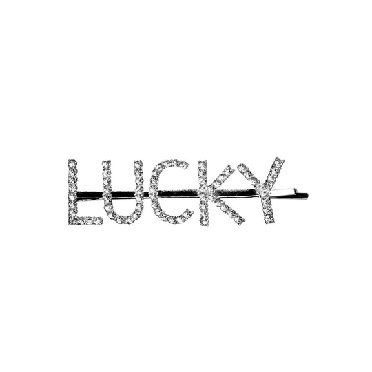 Hårnål med text - Lucky