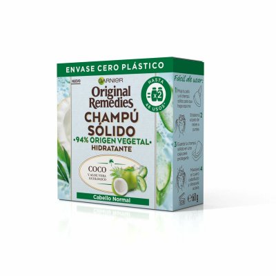 Schampobar Garnier Original Remedies Kokosnöt Aloe Vera Fuktgivande (60 g)