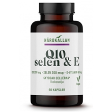 Q10 + Selen + E 60 kapslar