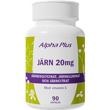 Järn 20 mg 90 kapslar