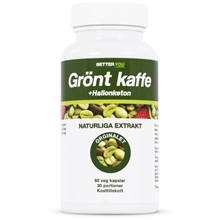 Grönt kaffe + Hallonketon 60 kapslar