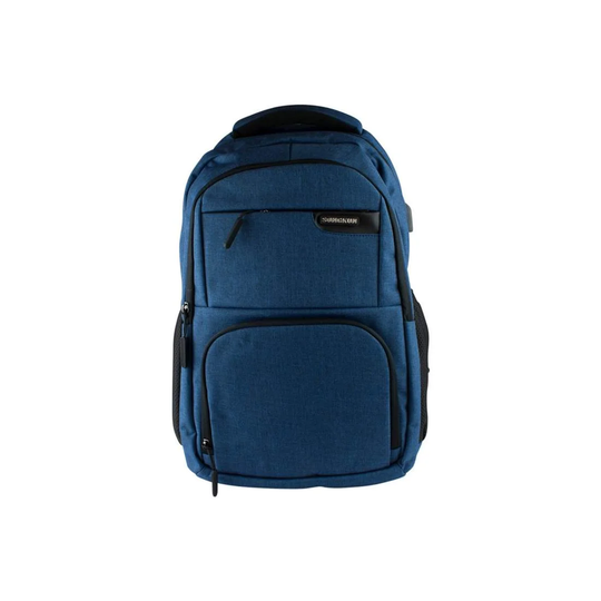 15.6 tum Laptop Ryggsäck / USB-port, Stor Kapacitet - Blå