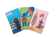 Harry Potter: Exploring Hogwarts Sewn Pocket Notebook Collection: Set of 3