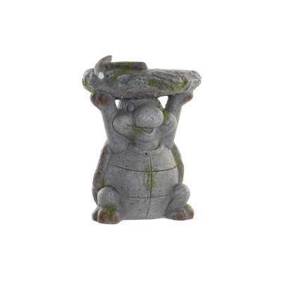 Kruka DKD Home Decor Grå LED Ljus Sköldpadda Magnesium (27,6 x 21,5 x 36 cm)