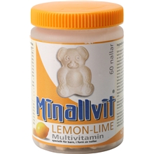 Minallvit 60 tabletter Lemon Lime