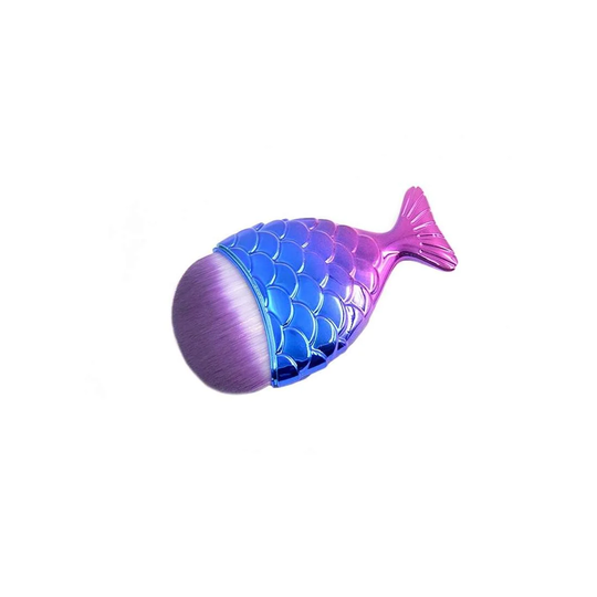 Sminkborste, Mermaid - Blå, rund