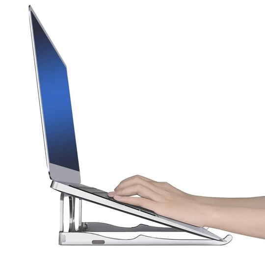 Laptopställ i Aluminium - Glasögon