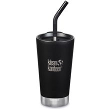 Insulated Tumbler with straw 473 ml Black