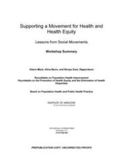Supporting a Movement for Health and Health Equity