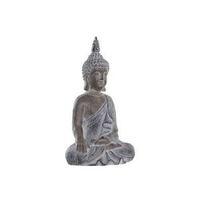 Dekorativ Trädgårdsfigur DKD Home Decor Grå Buddha Harts Magnesium (30,5 x 22 x 54 cm)
