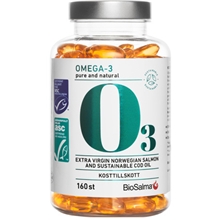 Miljömärkt Omega-3 pure and natural 160 kapslar