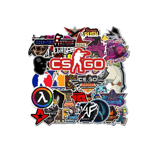 Klistermärken, 50 pack - Gaming