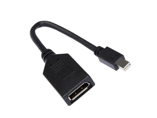 iiglo AV adapter miniDP till DP miniDisplayport male till displayport female, 5cm, PVC, sort
