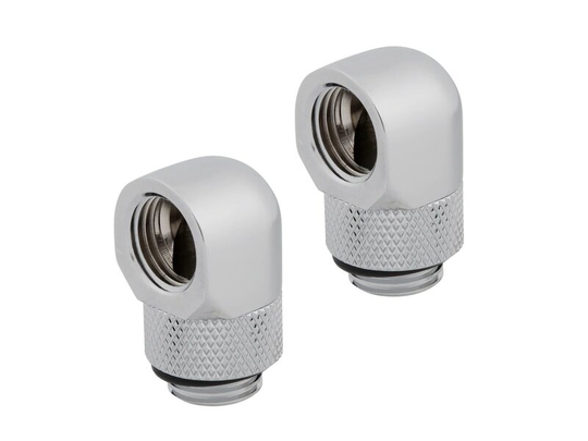 Corsair Hydro X - Rotary 90° - 1/4" - 1/4" - 2-pack - Chrome