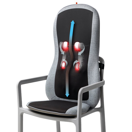 Sharper Image Massager Smartsense Shiatsu Realtouch Chair Pad with Heat