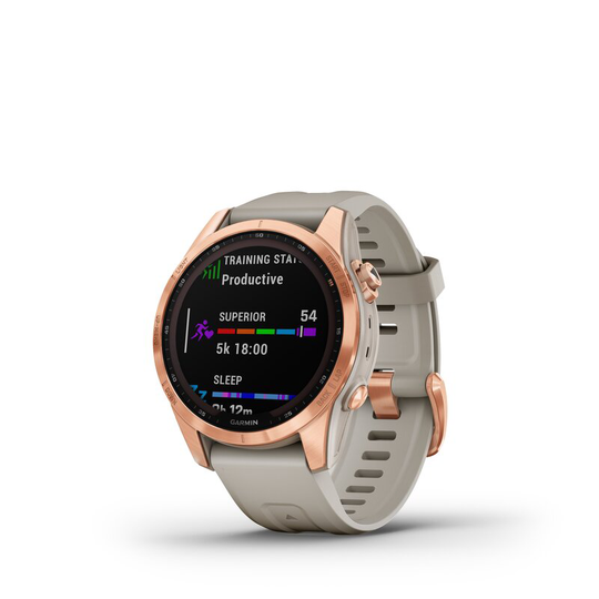 Garmin Fenix 7S Solar Sportklocka - Sand/Rosé