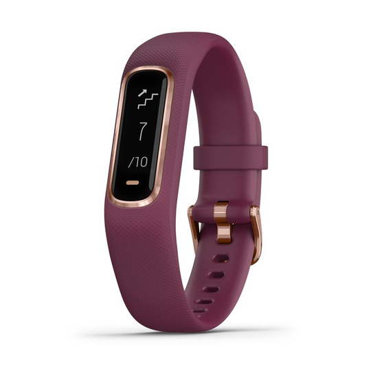 Garmin Vivosmart 4 Small/Medium - Gold Case with Burgundy Band