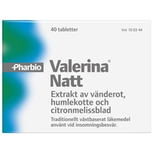 Valerina Natt (Växtbaserat läkemedel) 40 tabletter