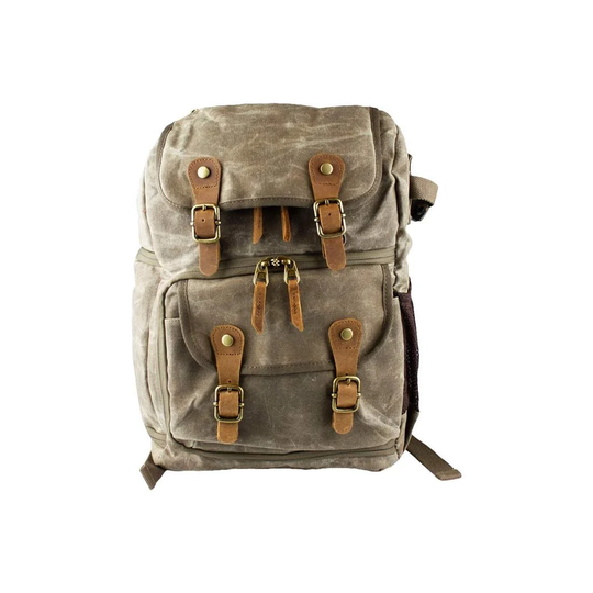 Robust Kameraryggsäck i Vintage Design - Brun