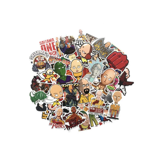 Klistermärken, 50 pack - One Punch Man