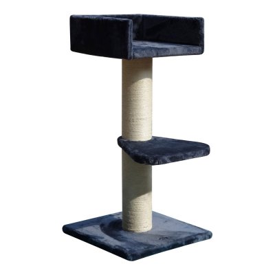 Klösbräda för katter Gloria Obi Träd Grå Trä Polyester Papper Plast Sisal (50 x 100 x 50 cm)