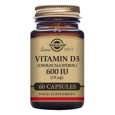 Vitamin D3 (kolekalciferol) Solgar 600 iu (60 Kapslar)
