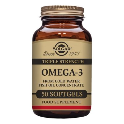 Triple Concentration Omega-3 Solgar (Antal: 100 Kapslar)