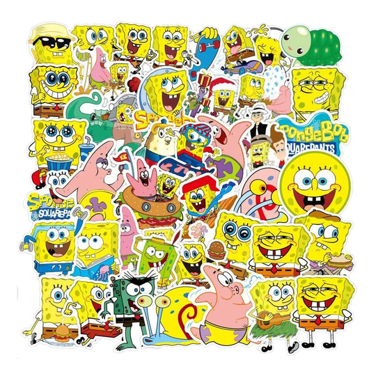 100x Klistermärken - SpongeBob SquarePants
