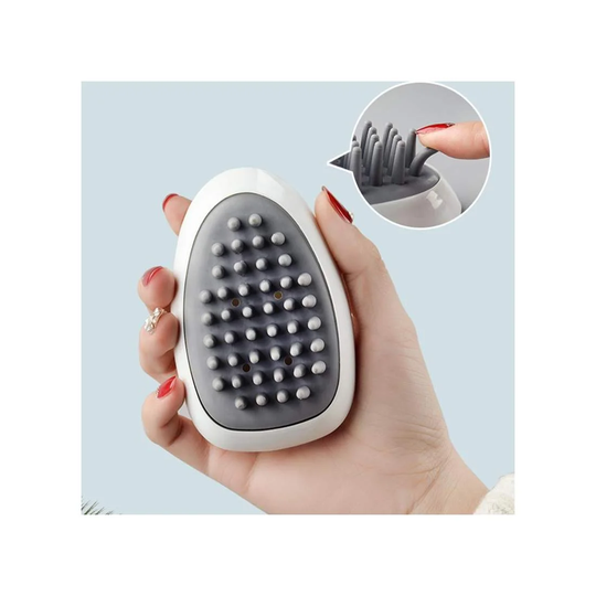 Borste för Hårbottenmassage - Vit / Grå