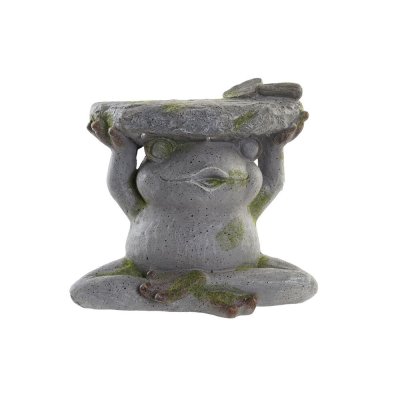 Kruka DKD Home Decor Grå LED Ljus Groda Magnesium (36 x 24,3 x 33 cm)