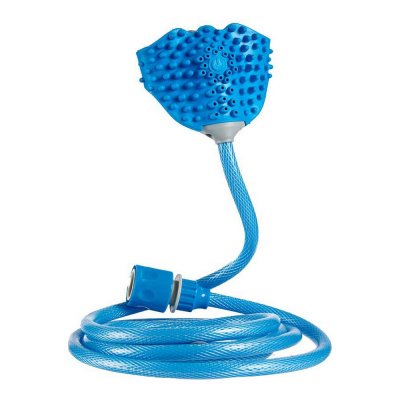 Sällskapsdjur Badhandske Blå Metall ABS Termoplast (263 x 27 x 3,7 cm.)