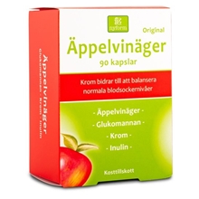 Äppelvinäger + krom 90 kapslar