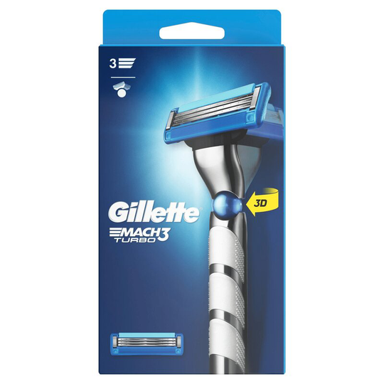 Gillette Mach3 Turbo 3D Razor 2up