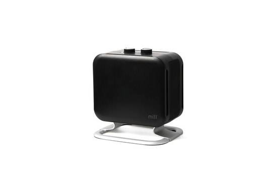 Mill Compact fan heater with alu foot black