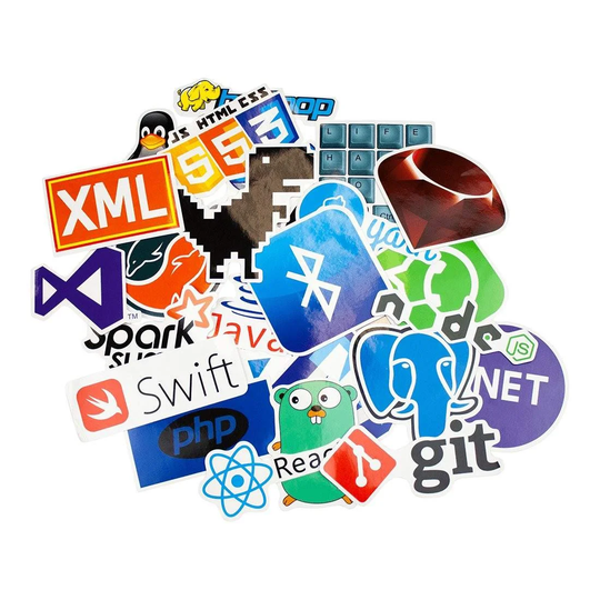 Storpack Klistermärken och Dekaler - Coder