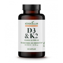 D3 + K2 Vitamin 60 kapslar
