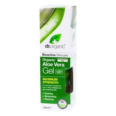 Återfuktande badgel med aloe vera Bioactive Organic Dr.Organic (200 ml)