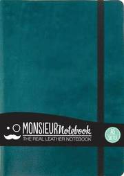 Monsieur Notebook- Real Leather A5 Turquoise Sketch