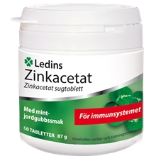 Zinkacetat 60 tabletter