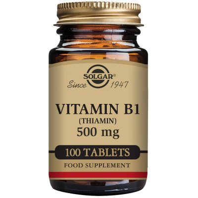 Vitamin B1 (tiamin) Solgar 500 mg (100 tabletter)