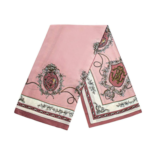 Blommig scarf - Rosa, Nr. 34