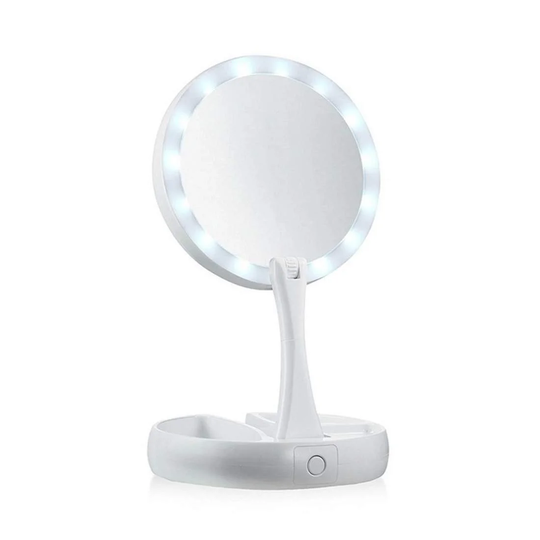 Sminkspegel med LED lampor