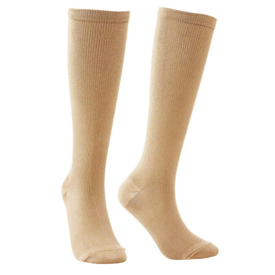 Bekväma Kompressionsstrumpor - Beige