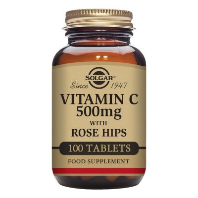 Nypon C Vitamin C med nypon Solgar 500 mg (100 tabletter)