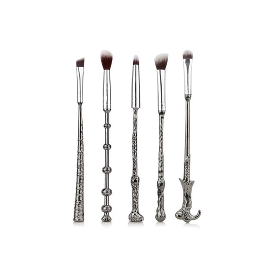 Harry Potter Sminkborstset, 5 borstar - Silver och lila
