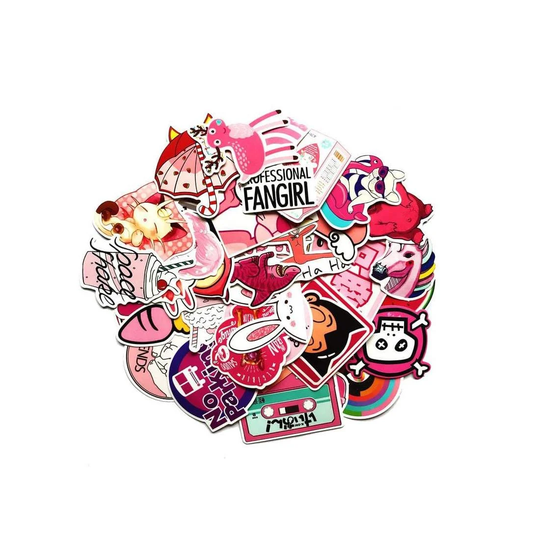 Klistermärken, 50 pack - Cute