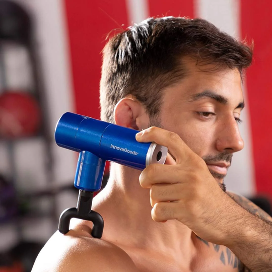 4-i-1 Massagepistol - Blå
