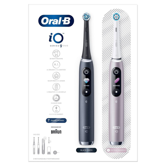 Oral-B iO9 Duo Pack Black/Rose Quartz
