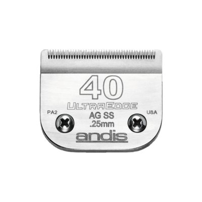 Byte av rakapparatblad Andis S-40 0,25 mm Hund